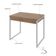 Mesa Office 90x60x75cm C-02 Gavetas Kuadra Lâmina Mel - Est.branca