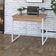 Mesa Office 90x60x75cm C-02 Gavetas Kuadra Lâmina Mel - Est.branca