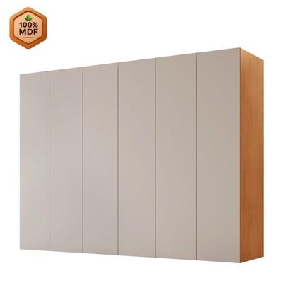 Guarda Roupa Casal Venus Mdf 6 Portas E 6 Gavetas Moderna Naturalle/off White