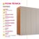 Guarda Roupa Casal Venus Mdf 6 Portas E 6 Gavetas Moderna Naturalle/off White