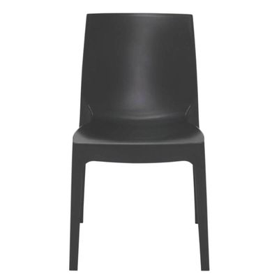 Cadeira Tramontina Summa Alice Acetinada Plástico Resistente Preto Sala de Jantar Varanda Cozinha
