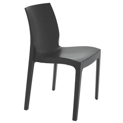 Cadeira Tramontina Summa Alice Acetinada Plástico Resistente Preto Sala de Jantar Varanda Cozinha
