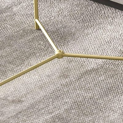 Mesa Lateral Organic Alamanda Preto Pe Dourado - Moveis Jb