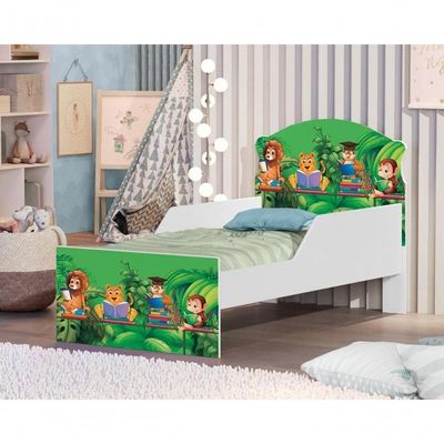 Mini Cama Safari E Zoológico Com Colchão