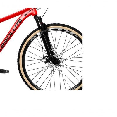 Bicicleta Aro 29 Absolute Nero 5 Alumínio 24v Câmbios Shimano Freio A Disco Mountain Bike vermelho 15
