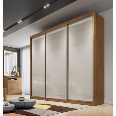 Guarda Roupa Casal 3 Portas 8 Gavetas - Medelim-cumaru-fendi - Móveis Horizonte