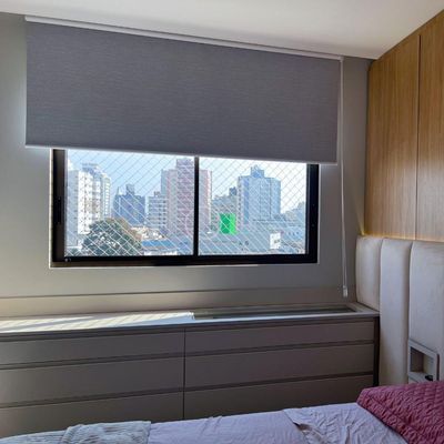 Persiana Rolo Blackout Cinza Napolis - 2,50m X 3,00m Cinza