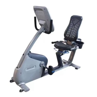 Bicicleta Ergométrica Resistência Magnética Horizontal Cinza