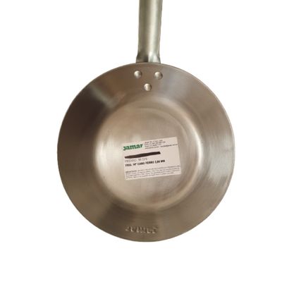Frigideira Aço Carbono 25cm Nr 10 cabo ferro - 1,5 Litros