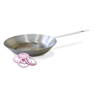 Frigideira Aço Carbono 25cm Nr 10 cabo ferro - 1,5 Litros