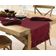 Caminho de Mesa Bordô Elegante para Decoração de Mesa, Decoração para Casa, Casamentos, Festas e Feriados - Vargottam 35,56 Cm (L) × 335,28 Cm (C) / Vermelho