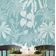 Papel de Parede Vinil Autoadesivo Estampa Botânica de Selva Verde Impermeável, Removível para Quartos, Espaços Alugados e Armários - S4Sassy 63,5 cm (L) × 152,4 cm (C) / Verde - Vinil Texturizado