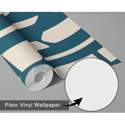 Papel Contact Removível para Parede Verde Contemporâneo com Estampa Geométrica de Galho, Vinílico Autoadesivo à Prova d'água - S4sassy 63,5 cm (L) × 304,8 cm (C) / Verde - Vinil Texturizado