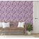 Papel de Parede Vinílico Autoadesivo Mosaico de Peixes do Oceano Roxo Removível para Banheiro, Lavanderia e Closet - S4Sassy 63,5 cm (L) × 914,4 cm (C) / Roxo - Vinil Liso