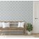 Papel de Parede Adesivo Azulejo Floral Ornamental Cinza, Vinil Autoadesivo, Fácil DIY para Quarto Estilo Fazenda, Sala e Armários - S4Sassy 63,5 cm (L) × 914,4 cm (C) / Cinza - Vinil Liso