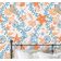 Papel de Parede Vinílico Autoadesivo Removível Estrelas-do-Mar e Conchas Lúdicas, Mural Laranja para Banheiro Lavanderia e Closet - S4Sassy 63,5 cm (L) × 152,4 cm (C) / Laranja - Vinil Liso