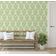 Papel de Parede Folha Gota Verde - Botânico Monocromático, Vinil Autoadesivo, Decoração DIY Fácil para Quarto e Sala - S4Sassy 63,5 cm (L) × 152,4 cm (C) / Verde - Vinil Texturizado