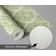 Papel de Parede Folha Gota Verde - Botânico Monocromático, Vinil Autoadesivo, Decoração DIY Fácil para Quarto e Sala - S4Sassy 63,5 cm (L) × 152,4 cm (C) / Verde - Vinil Texturizado