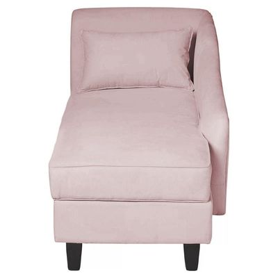 Recamier Diva França 1,40m Suede Rosa Bebe - Inova Decor
