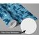 Papel de Parede Tropical Azul Paraíso de Palmeiras Vinil Autoadesivo Envoltório Decorativo DIY Fácil para Quarto, Sala e Ambientes - S4Sassy 63,5 cm (L) × 304,8 cm (C) / Azul - Vinil Liso