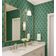 Papel de Parede Vinílico Liso Autoadesivo Estampa Paisley em Bloco, Estilo Asiático, Aplicação Fácil Para Quarto e Sala - Verde - S4Sassy 63,5 cm (L) × 914,4 cm (C) / Verde - Vinil Texturizado