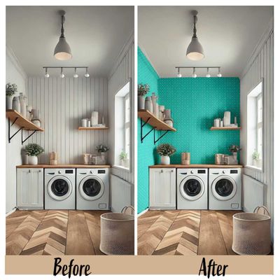Papel de Parede com Estampa de Coração Verde, Vinil Autoadesivo, Decorativo Fácil de Aplicar para Quarto e Sala de Estar - S4Sassy 63,5 cm (L) × 152,4 cm (C) / Verde - Vinil Liso