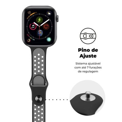 Pulseira para Apple Watch 42 / 44 / 45MM Armor Running - Preto - Gshield