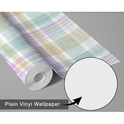 Papel de Parede Xadrez Amarelo Autoadesivo em Vinil, Fácil de Aplicar para Quarto Infantil e Sala de Brincar - S4Sassy 63,5 cm (L) × 152,4 cm (C) / Amarelo - Vinil Texturizado