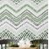 Adesivo de Parede Removível em Vinil Zigue-Zague Tribal, Mural Moderno Verde para Quarto, Banheiro, Lavanderia e Closet - S4Sassy 63,5 cm (L) × 304,8 cm (C) / Verde - Vinil Texturizado