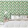 Papel de Parede Padrão Coqueiro Verde - Vinílico Autoadesivo, Decorativo, Instalação DIY Fácil para Quarto e Sala de Estar - S4Sassy 63,5 cm (L) × 609,6 cm (C) / Verde - Vinil Texturizado