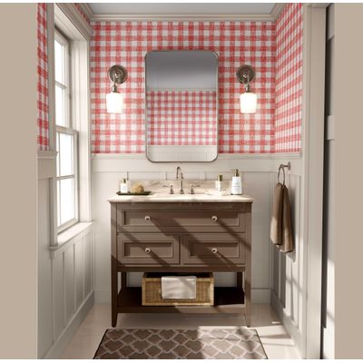Papel de Parede Xadrez Laranja Vinil Autoadesivo, Revestimento Decorativo Fácil para Quarto, Sala e Ambientes - S4Sassy 63,5 cm (L) × 609,6 cm (C) / Laranja - Vinil Liso
