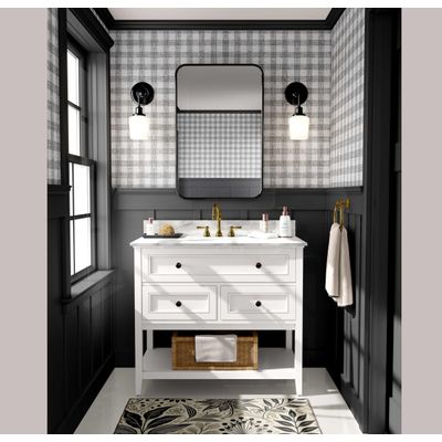 Revestimento de Parede Xadrez Cinza, Papel de Parede Vinílico Autoadesivo, Envelopamento Decorativo, DIY Fácil para Quarto, Sala - S4Sassy 63,5 cm (L) × 152,4 cm (C) / Cinza - Vinil Liso