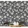 Papel de Parede Autoadesivo e Removível Floral Estilo Esboço, Mural Instantâneo Cinza para Quarto, Banheiro, Lavanderia e Closet - S4Sassy 63,5 cm (L) × 609,6 cm (C) / Cinza - Vinil Liso