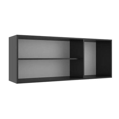 Armário Aéreo De Cozinha 3 Portas Carolina - Black Black