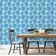 Papel de Parede Vinílico Autoadesivo e Removível Recife de Coral Azul para Banheiro, Lavanderia e Closet - S4Sassy 63,5 cm (L) × 152,4 cm (C) / Azul - Vinil Liso