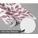 Papel de Parede Trilha de Folhas Rosa, Vinil Autoadesivo Minimalista, Envoltório Decorativo para Quarto e Sala - S4Sassy 63,5 cm (L) × 914,4 cm (C) / Rosa - Vinil Liso