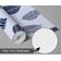 Papel de Parede Autoadesivo Removível com Estampa de Folhas Azuis Estilizadas, Destaque para Entrada e Decoração de Escritório - S4sassy 63,5 cm (L) × 304,8 cm (C) / Azul - Vinil Texturizado