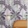 Papel de Parede Autoadesivo Removível Bananeira Tropical Mural Instantâneo Roxo para Banheiro, Lavanderia e Closet Vinil - S4Sassy 63,5 cm (L) × 304,8 cm (C) / Roxo - Vinil Liso