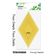 Moldes em Losango para Quilt/Patchwork, Conjunto de 3 (8/10/13 cm) para Costura DIY GS - Traceease Amarelo