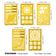 Traceease Estênceis de Mandala Floral para Desenho, Scrapbooking, Design, Artesanato DIY, 5 Peças - IBA Crafts Amarelo
