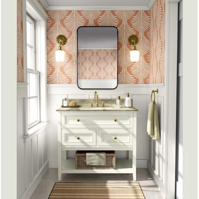 Papel de Parede Vinílico Autoadesivo Laranja, Folha de Pinheiro Monocromática, Impermeável, Removível, Quartos/Salas, para Aluguel - S4Sassy 63,5 cm (L) × 609,6 cm (C) / Laranja - Vinil Texturizado