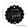 Etiquetas de Papel com Foil para Artesanato e Lembrancinhas de Casamento 'Deixe o Amor Brilhar' - Inkdotpot 100 Etiquetas Metalizadas / Preto - Ouro Rosé
