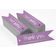 Tags de Papel para Lembrancinhas de Aniversário 'Obrigado por Celebrar Comigo' com Foil Artesanal para Pendurar - Inkdotpot 50 Etiquetas Metalizadas / Roxo - Prata