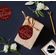 Etiqueta de Papel para Lembrancinha de Aniversário 'Obrigado por Celebrar Comigo' com Foil para Pendurar - Inkdotpot 100 Etiquetas Metalizadas / Vermelho - Ouro Rosé