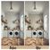 Papel de Parede com Estampa Boho em Blocos, Estilo Asiático, Vinil Autoadesivo, Fácil Aplicação para Quarto e Sala - Bege - S4Sassy 63,5 cm (L) × 304,8 cm (C) / Bege - Vinil Liso