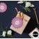 Tags de Papel para Lembrancinha Feliz Diwali com Folha Metalizada para Pendurar - Inkdotpot 100 Etiquetas Metalizadas / Rosa - Prata