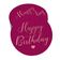 Etiquetas de Papel 'Feliz Aniversário' para Lembrancinhas, Etiquetas Pendentes Metalizadas para Artesanato - Inkdotpot 100 Etiquetas Metalizadas / Rosa - Ouro Rosé