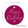 Etiquetas de Papel 'Feliz Aniversário' para Lembrancinhas, Etiquetas Pendentes Metalizadas para Artesanato - Inkdotpot 100 Etiquetas Metalizadas / Rosa - Ouro Rosé