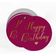 Etiquetas de Papel 'Feliz Aniversário' para Lembrancinhas, Etiquetas Pendentes Metalizadas para Artesanato - Inkdotpot 100 Etiquetas Metalizadas / Rosa - Ouro Rosé