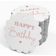 Etiquetas Pendentes de Papel Metalizado Feliz Aniversário para Lembrancinhas - Inkdotpot 50 Etiquetas Metalizadas / Branco - Ouro Rosé